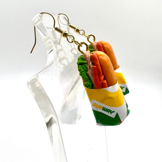 Subway Sandwich Earrings