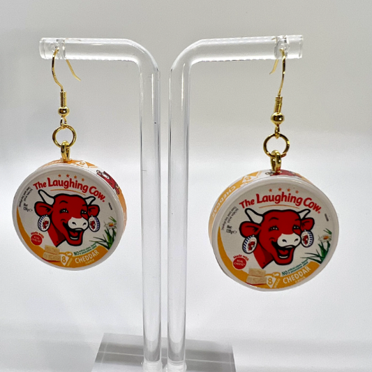 Laughing Cow Cheese Earrings