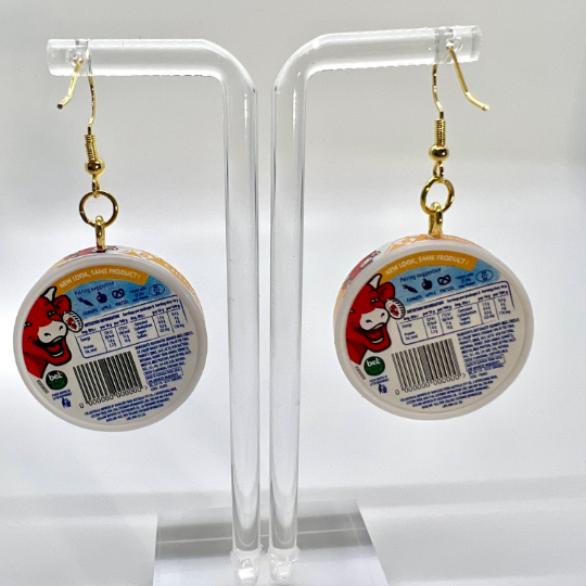 Laughing Cow Cheese Earrings
