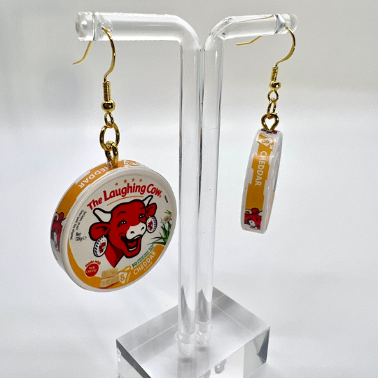 Laughing Cow Cheese Earrings