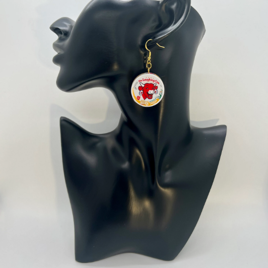 Laughing Cow Cheese Earrings