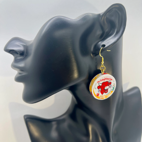 Laughing Cow Cheese Earrings