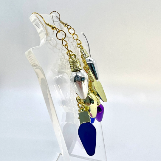 Christmas Light Bulb Earrings