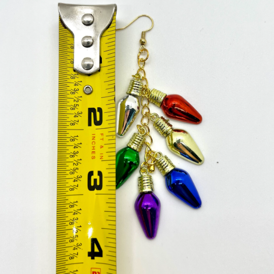 Christmas Light Bulb Earrings