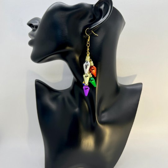Christmas Light Bulb Earrings