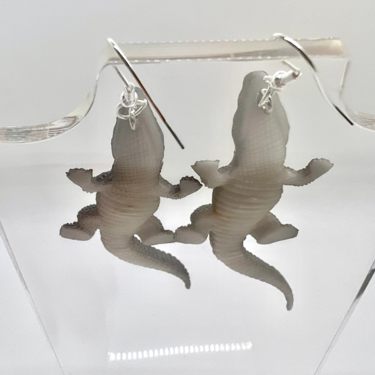 Large Alligator Earrings