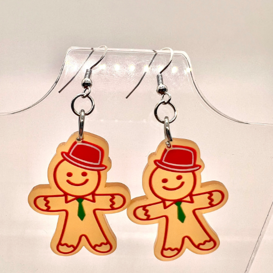 Gingerbread Couple Earrings