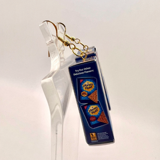 Honey Maid Graham Cracker Earrings