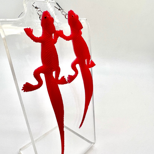 Large Lizard Earrings