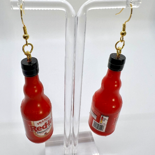 Franks Red Hot Sauce Earrings