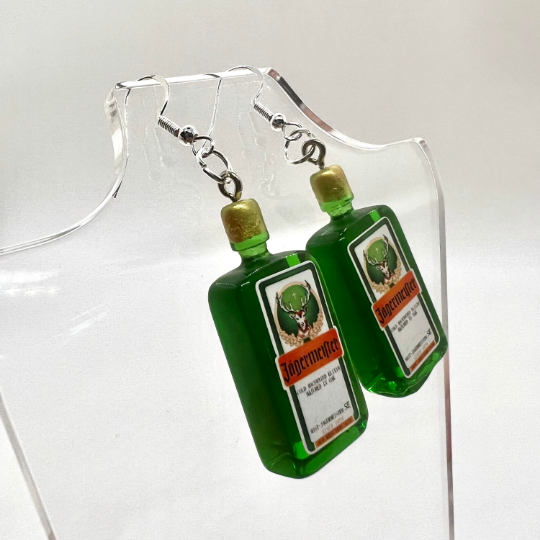 Jagermeister Bottle Earrings