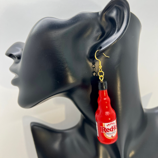 Franks Red Hot Sauce Earrings