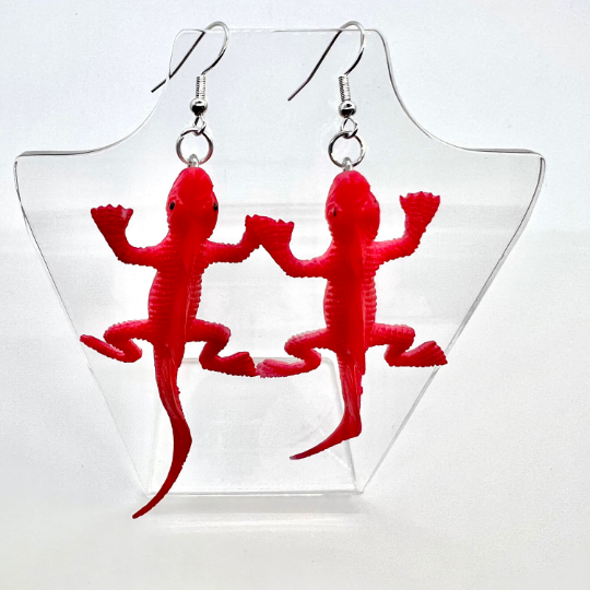 Large Lizard Earrings