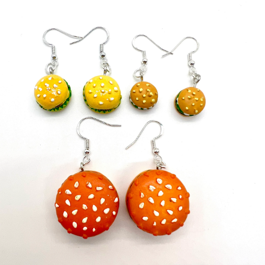 Hamburger Earrings