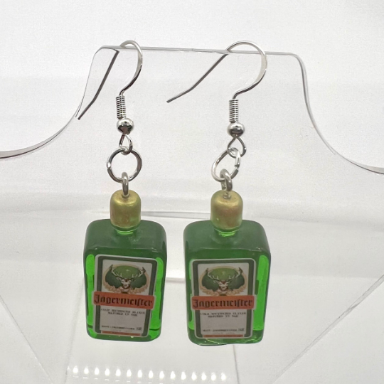 Jagermeister Bottle Earrings