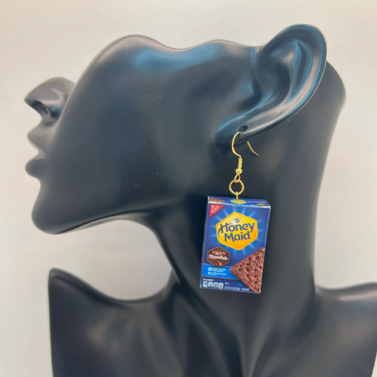 Honey Maid Graham Cracker Earrings