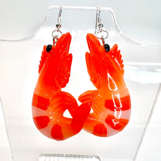Large Shrimp Earrings