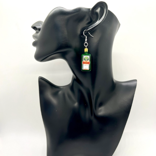 Jagermeister Bottle Earrings