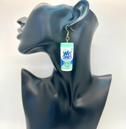 Wet Ones Wipes Mini Brands Earrings
