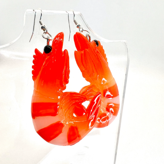 Large Shrimp Earrings