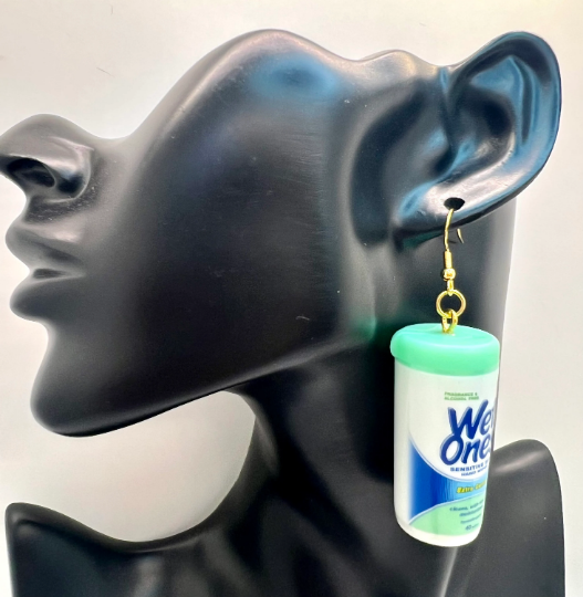 Wet Ones Wipes Mini Brands Earrings