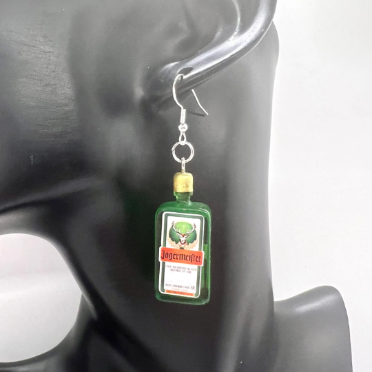 Jagermeister Bottle Earrings