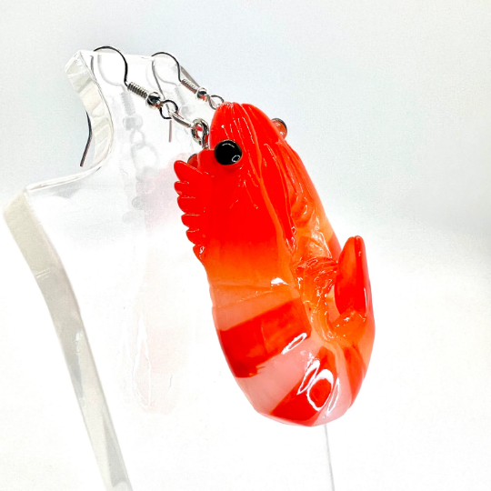 Large Shrimp Earrings