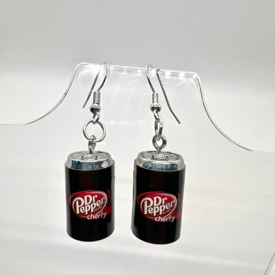 Dr Pepper Dark Cherry Earrings