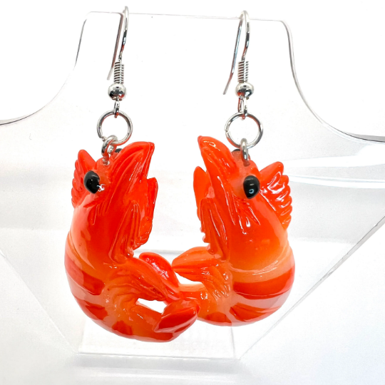 Large Shrimp Earrings