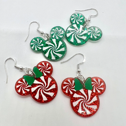 Mickey Peppermint Earrings