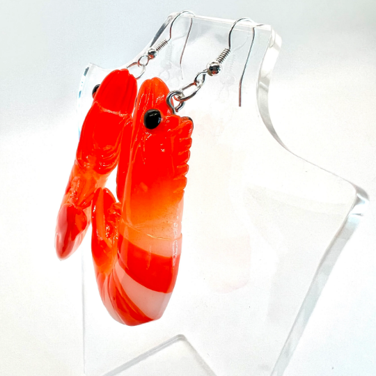 Large Shrimp Earrings