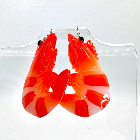 Large Shrimp Earrings