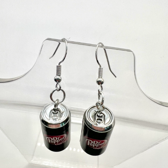 Dr Pepper Dark Cherry Earrings