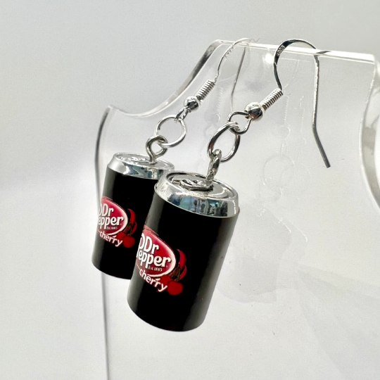 Dr Pepper Dark Cherry Earrings