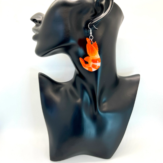 Large Shrimp Earrings