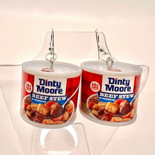 Dinty Moore Beef Stew Can Earrings