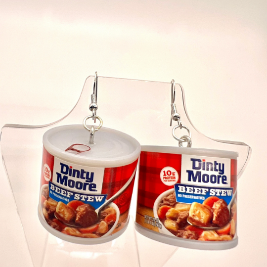 Dinty Moore Beef Stew Can Earrings