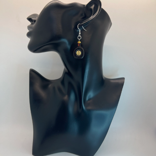 Cognac Bottle Earrings
