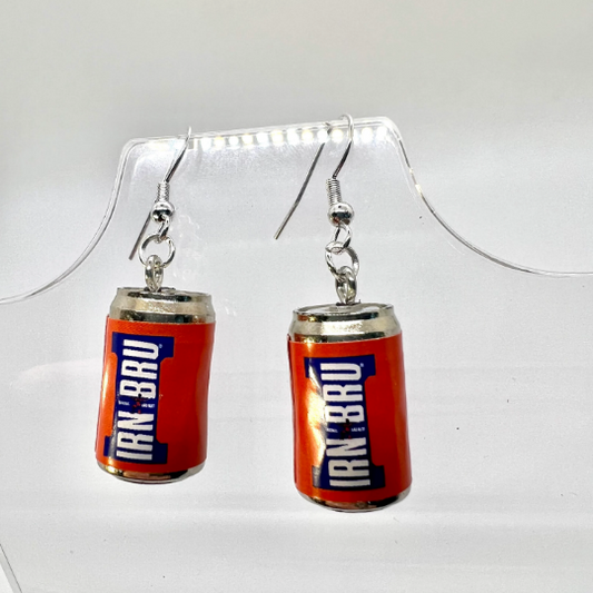 Irn Bru Soft Drink Can Earrings