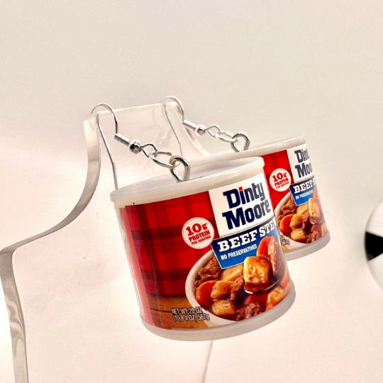 Dinty Moore Beef Stew Can Earrings