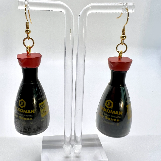 Kikkoman Soy Sauce Earrings