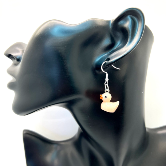 Tiny Rubber Duck Earrings - SCN Gems