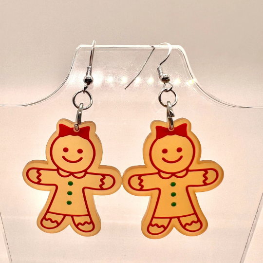 Gingerbread Couple Earrings