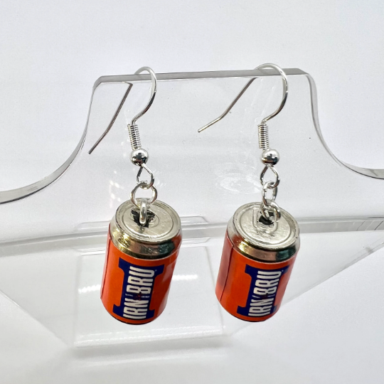 Irn Bru Soft Drink Can Earrings