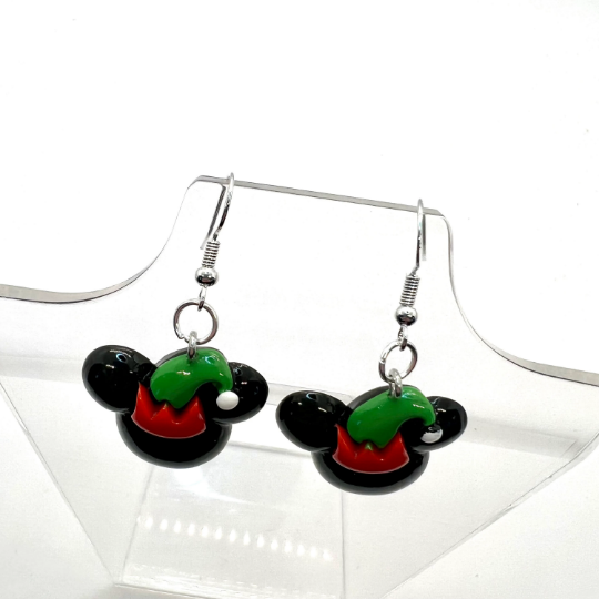 Santa Mickey Earrings