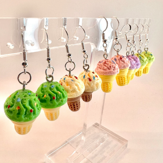 Ice Cream Cone Earrings