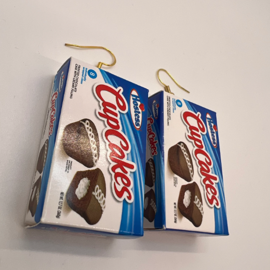 Hostess Cupcake Box Earrings