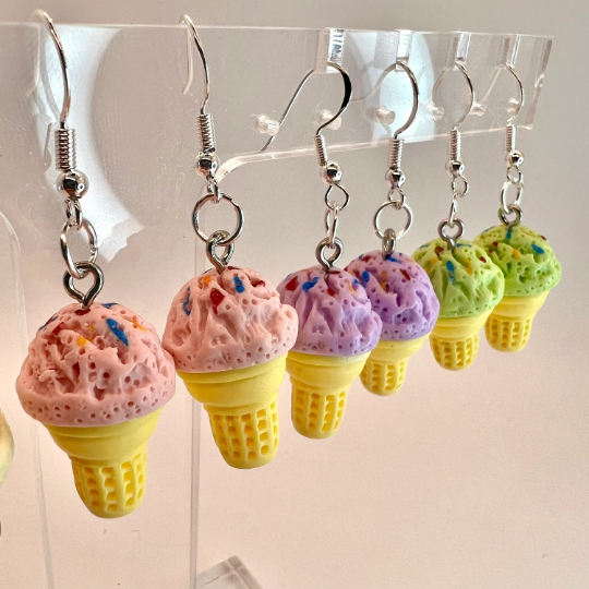 Ice Cream Cone Earrings