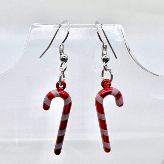 Christmas Candy Cane Earrings