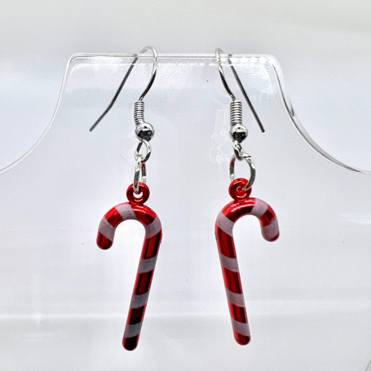 Christmas Candy Cane Earrings